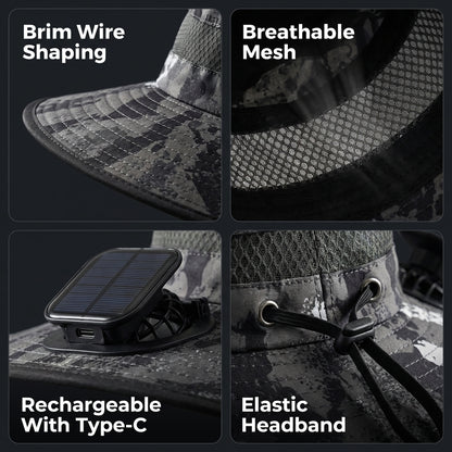 BreezeBuddy™ Solar Fan Hat