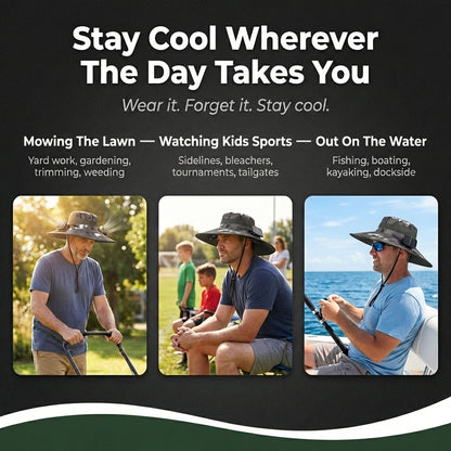 BreezeBuddy™ Solar Fan Hat